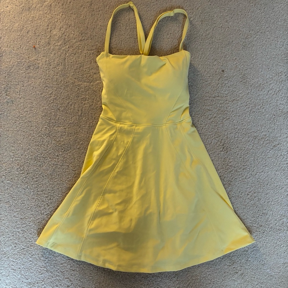 Buffbunny bend and snap dress - sunbeam yellow - size small